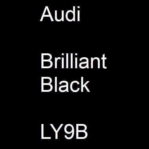 Audi, Brilliant Black, LY9B.